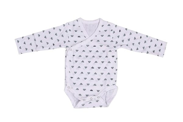 MOM'S HOME Organic cotton New Born Baby Unisex Onesie romper - Pack of 5 - Image 5