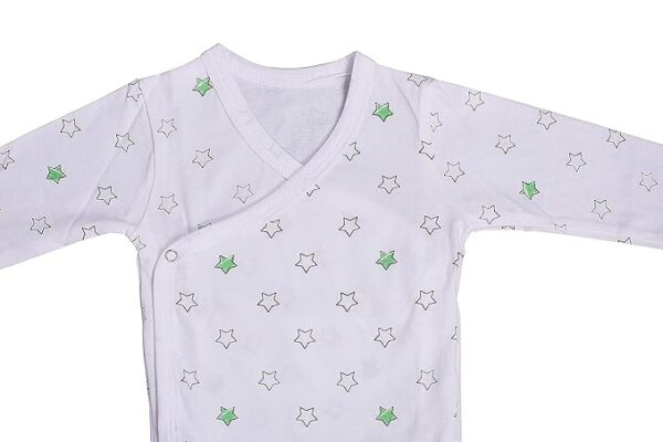 MOM'S HOME Organic cotton New Born Baby Unisex Onesie romper - Pack of 5 - Image 6