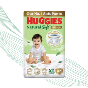 Huggies Natural Soft Premium Baby Diaper Pants /XL/pack of 42