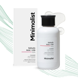 Minimalist 2% Salicylic Acid Face Wash For Oily Skin | Sulphate free, Anti Acne Face Cleanser With LHA & Zinc For Acne or Pimples | For Women & Men | 100 ml
