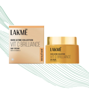 LAKMÉ 9To5 1% Active Vitamin C+ Day Cream For Face | Face Cream For Bright, Glowing Skin | For Dry, Oily, Normal, Sensitive & Combination Skin | 50G