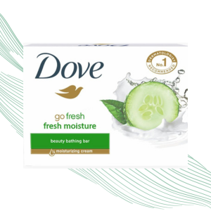 Dove Go Fresh Moisture Bathing Bar, With Moisturising Cream For Soft, Smooth And Glowing Skin,75 g