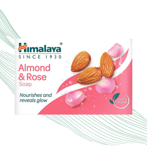 Himalaya SINCE 1930 Moisturizing Almond and Rose Soap, 125g