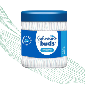 Johnson's Buds Gentle, 150 Swabs (White)