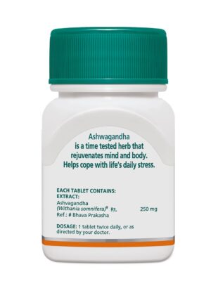 Himalaya Ashwagandha General Wellness Tablets | Stress Relief | Rejuvenates Mind & Body - 60 Tablets - Image 6