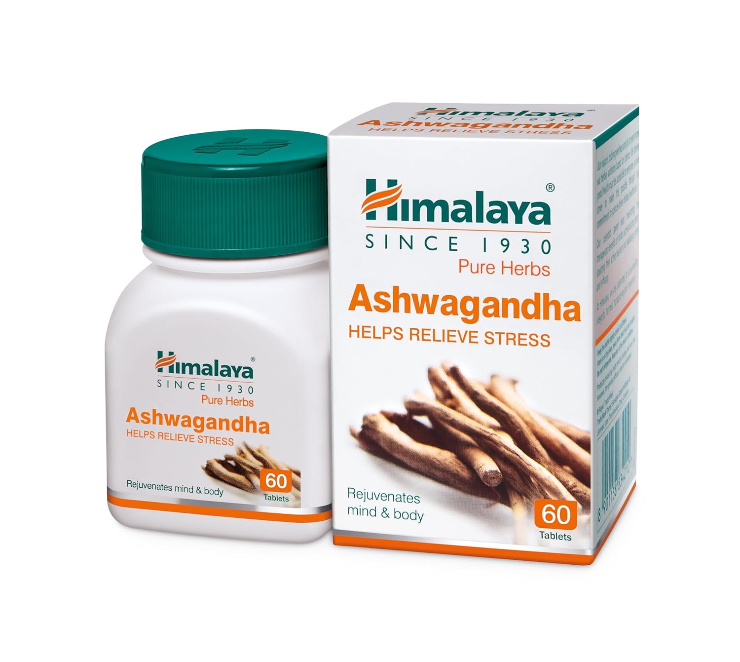 Himalaya Ashwagandha General Wellness Tablets | Stress Relief | Rejuvenates Mind & Body - 60 Tablets