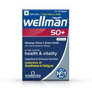 wellman 50+ health supplement for men | health & vitality | tiredness & fatigue tablet