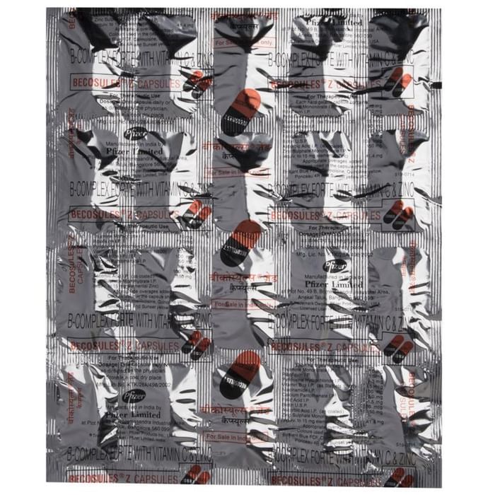 becosules z capsule with vitamin b complex, vitamin c & zinc dr044113 4 becosules z capsule with vitamin b complex, vitamin c & zinc dr044113 4