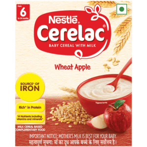 nestle cerelac baby cereal with milk & iron ,wheat apple flavour dr195296 1