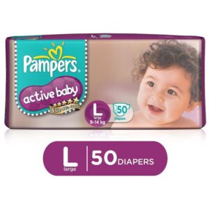 pampers active baby with comfortable fit ,size diaper large dr182777 2
