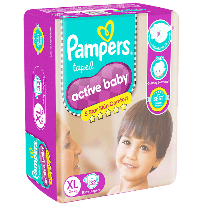 pampers active baby with comfortable fit , size diaper xl dr210057 3 pampers active baby with comfortable fit , size diaper xl dr210057 3