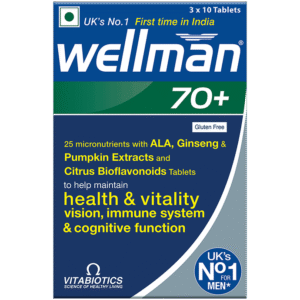 wellman 70+ health supplement to maintain health & vitality vision, immunace system & cognitive system tablet dr033509 1