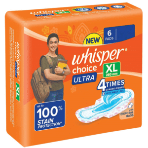 whisper choice ultra sanitary pads xl dr293962 3