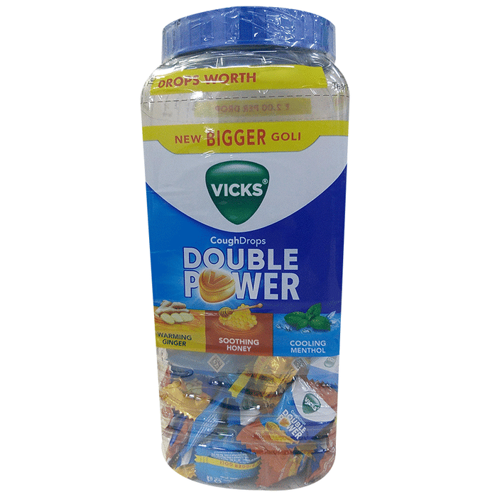 vicks new bigger goli cough drops double power lozenges dr280463 1 vicks new bigger goli cough drops double power lozenges dr280463 1